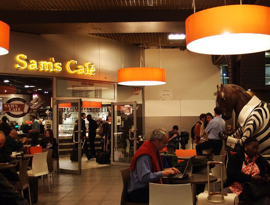 Brussels Midi Station, Brussels, Belgium - Sam's Cafe